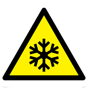 W010 Warning: Low temperature/freezing conditions